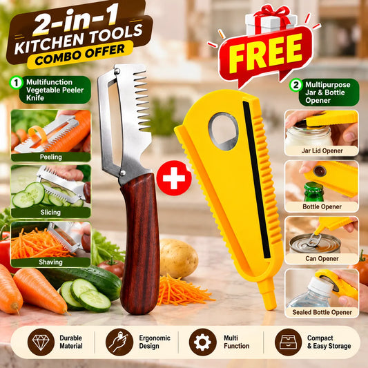 Vegetable Peeler + Jar Opener FREE